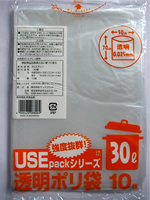 透明ポリ袋 ( 30L 10枚入 )